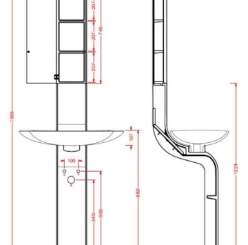 Колона La Fontana розова LF01